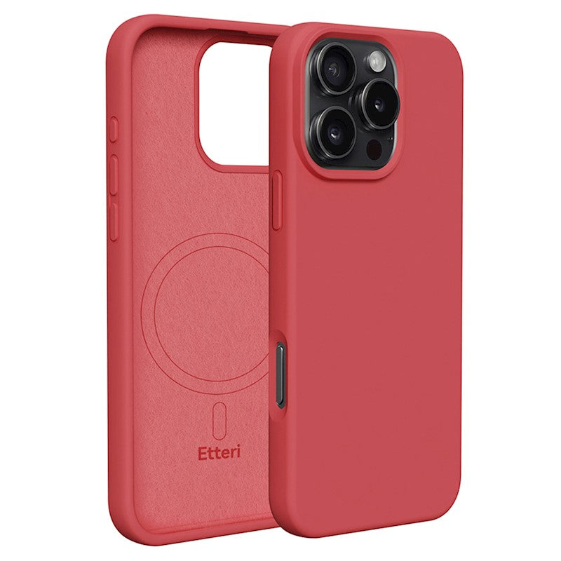 Etteri Silicone Mag Case For Iphone 16 Pro Max Raspberry - Θήκη Προστασίας Iphone 16 Pro Max – Θήκη για κινητό από το PhoneBazaar.gr