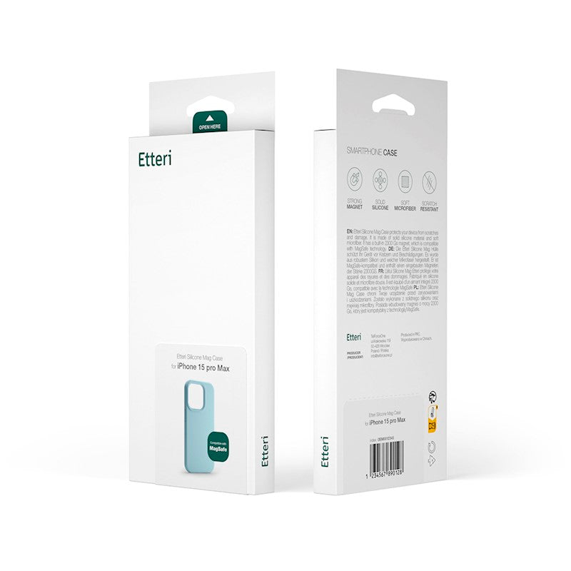 Etteri Silicone Mag case for iPhone 16 Pro Max - Θήκη προστασίας iPhone 16 Pro Max σε Γαλάζιο Χρώμα