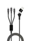 Maxlife Allin1 Cable - Καλώδιο Φόρτισης Και Μεταφοράς Δεδομένων  Usb + Usb-C - Lightning + 2X Usb-C 1 Μέτρου 66W - Μαύρο (Oem0101379) – Θήκη για κινητό από το PhoneBazaar.gr