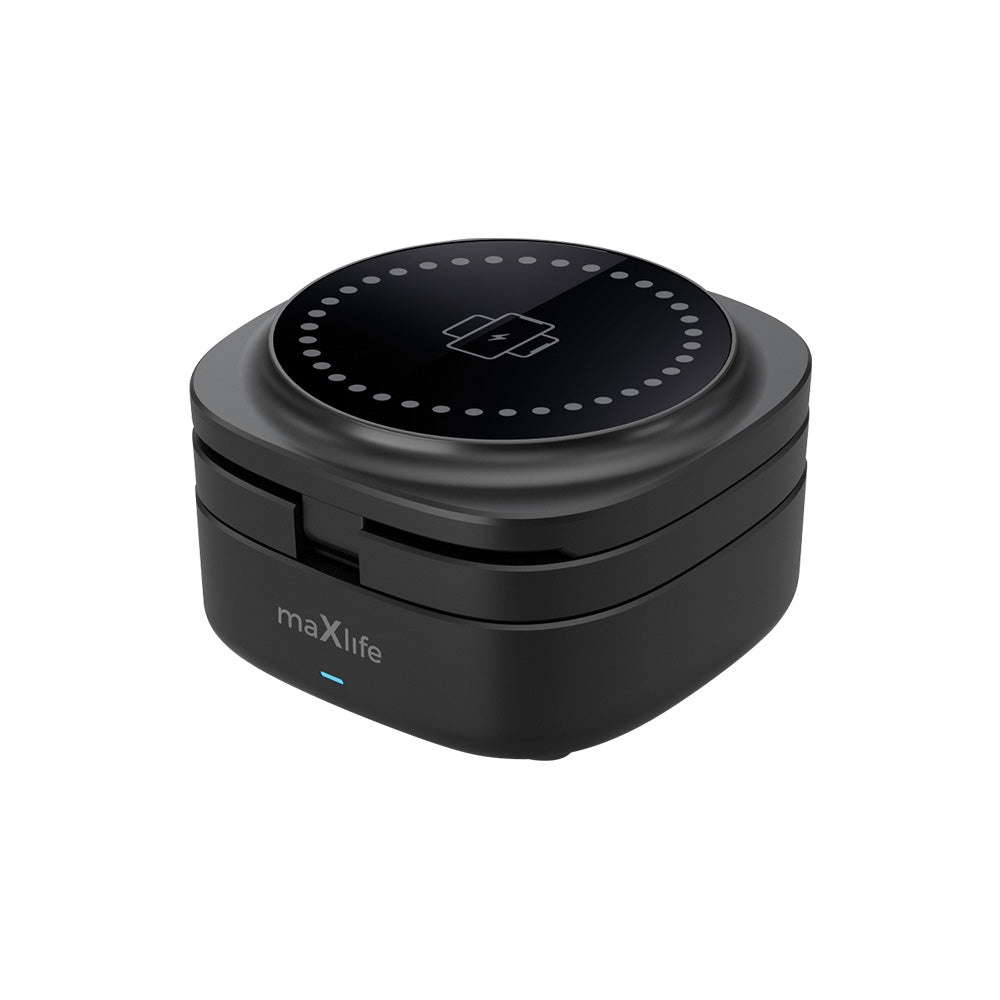 Maxlife Mxwc-06 Magnetic Wireless Charger - Μαγνητικός Ασύρματος Φορτιστής 3 Σε 1 Μέγιστης Ισχύος 15W Σε Μαύρο Χρώμα – Θήκη για κινητό από το PhoneBazaar.gr