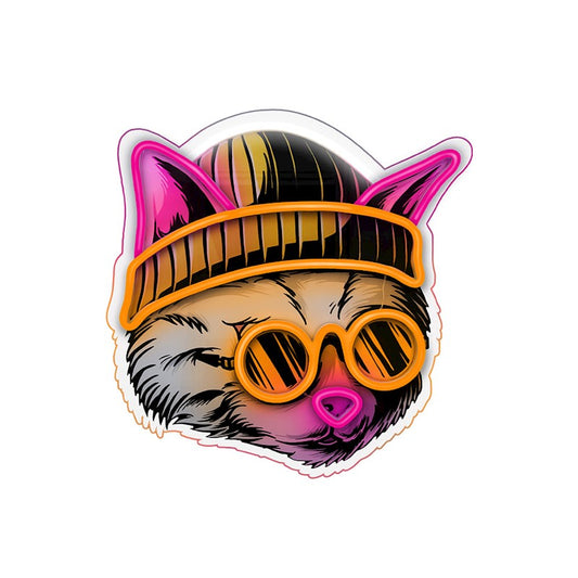Forever Light Neon Art Led Cat Dreamer - Διακοσμητικό Φωτιστικό Τοίχου – Θήκη για κινητό από το PhoneBazaar.gr