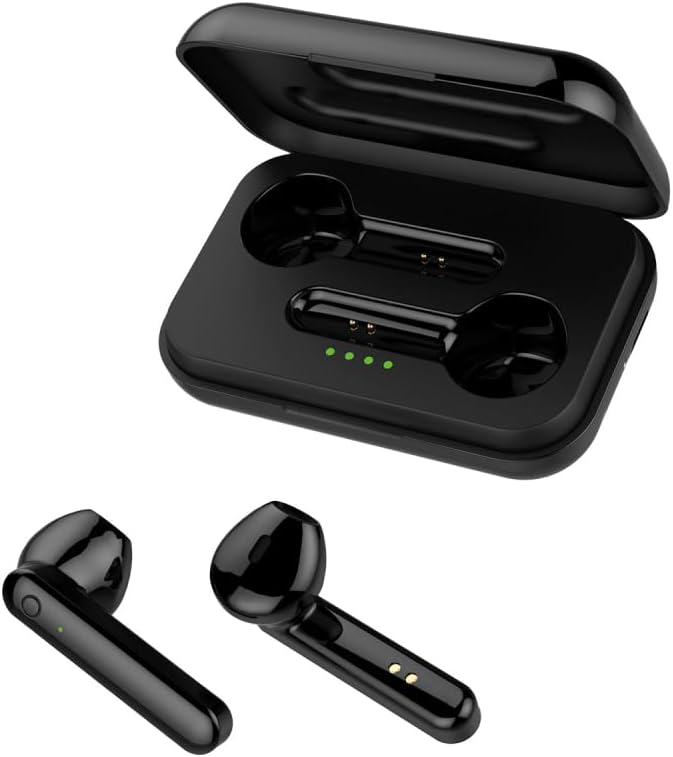 Forever - True Wireless  Earphones - Black -  Ακουστικά με Θήκη Φόρτισης σε μαύρο χρώμα