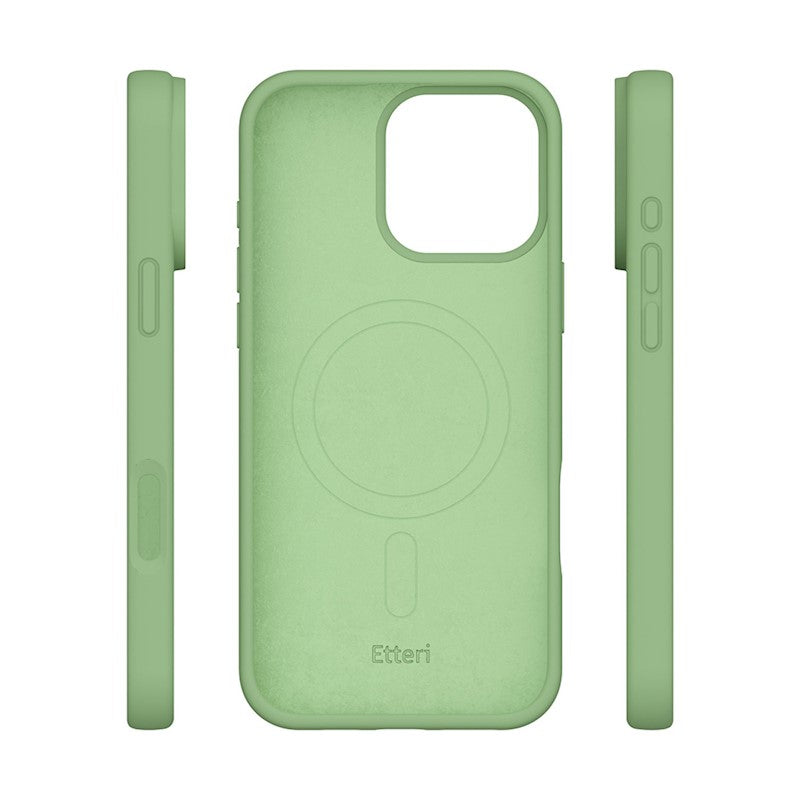 Etteri Silicone Mag case for iPhone 16 Pro Max - Θήκη προστασίας iPhone 16 Pro Max σε Πράσινο Χρώμα