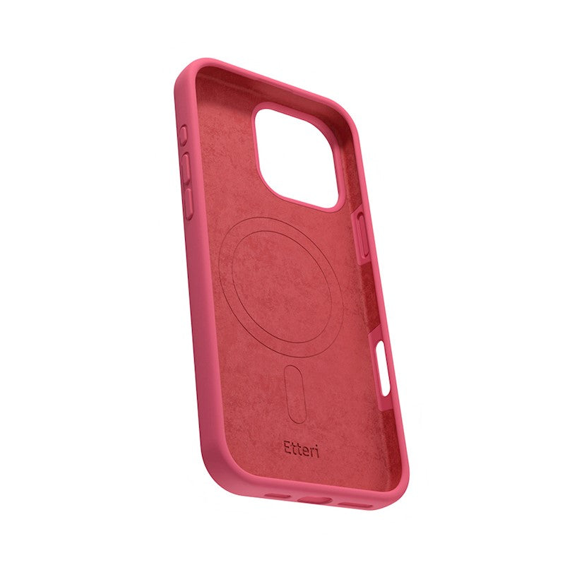 Etteri Silicone Mag case for iPhone 16 Pro Max Raspberry - Θήκη προστασίας iPhone 16 Pro Max