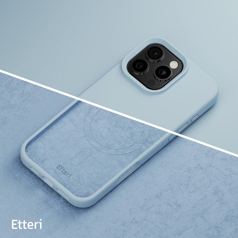 Etteri Silicone Mag case for iPhone 16 Pro Max - Θήκη προστασίας iPhone 16 Pro Max σε Γαλάζιο Χρώμα