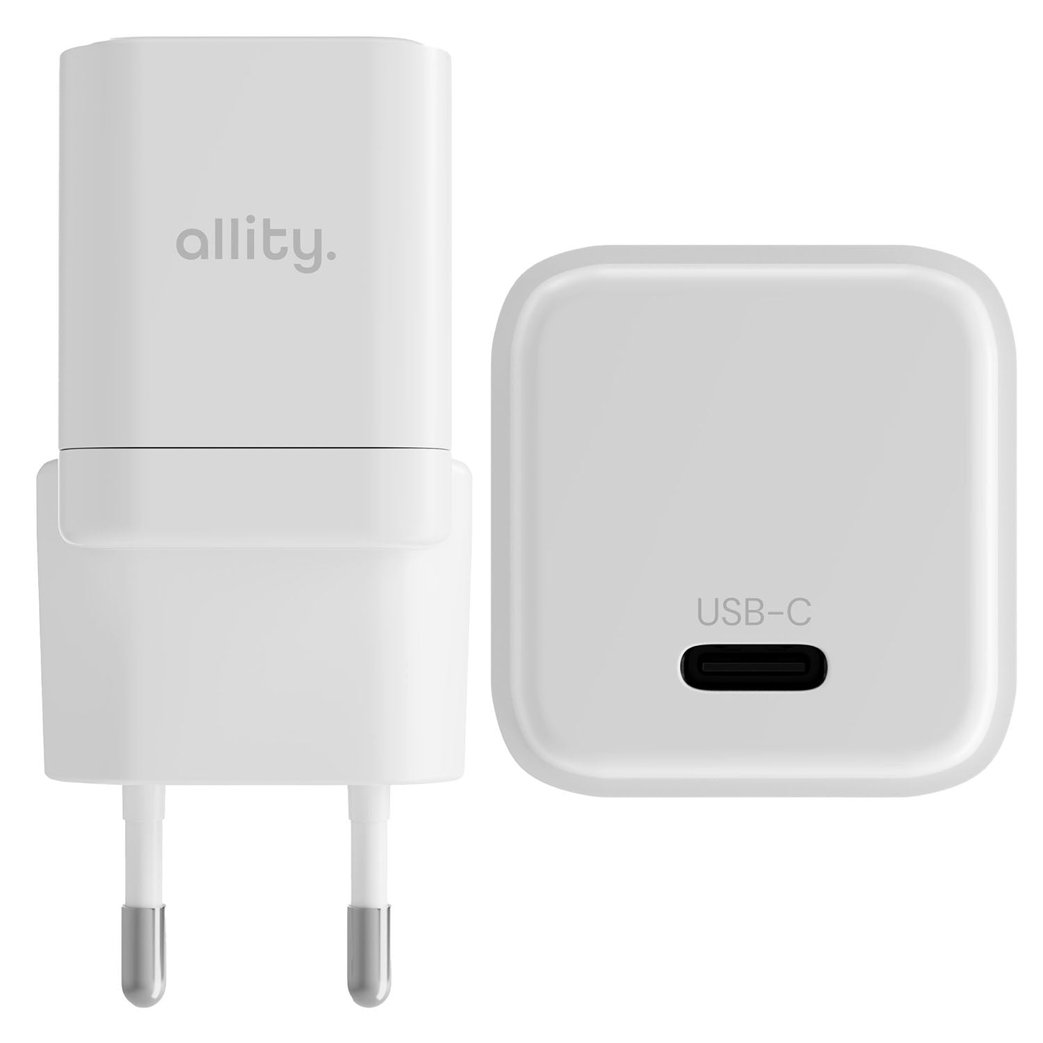 Φορτιστής τοίχου Allity GaN PD QC ATC-01-20WC 1x USB-c 20W λευκός