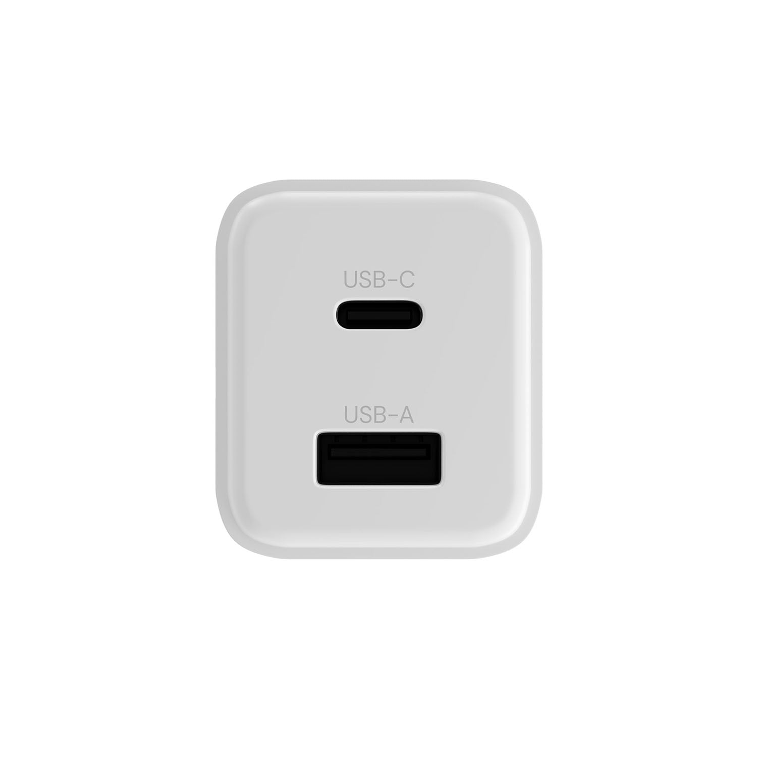 Φορτιστής τοίχου Allity GaN PD QC ATC-01-20WAC 1x USB-c 1x USB-a 20W λευκός