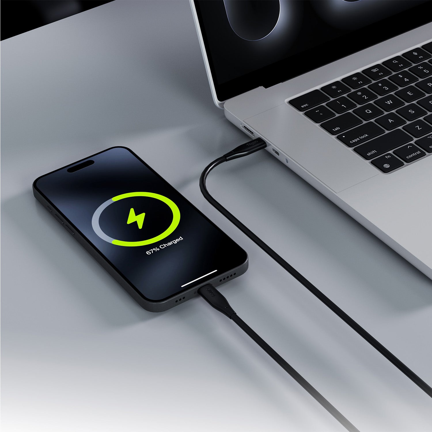 Καλώδιο Allity AUC-02 USB-C - USB-C 2,0 m 60W μαύρο