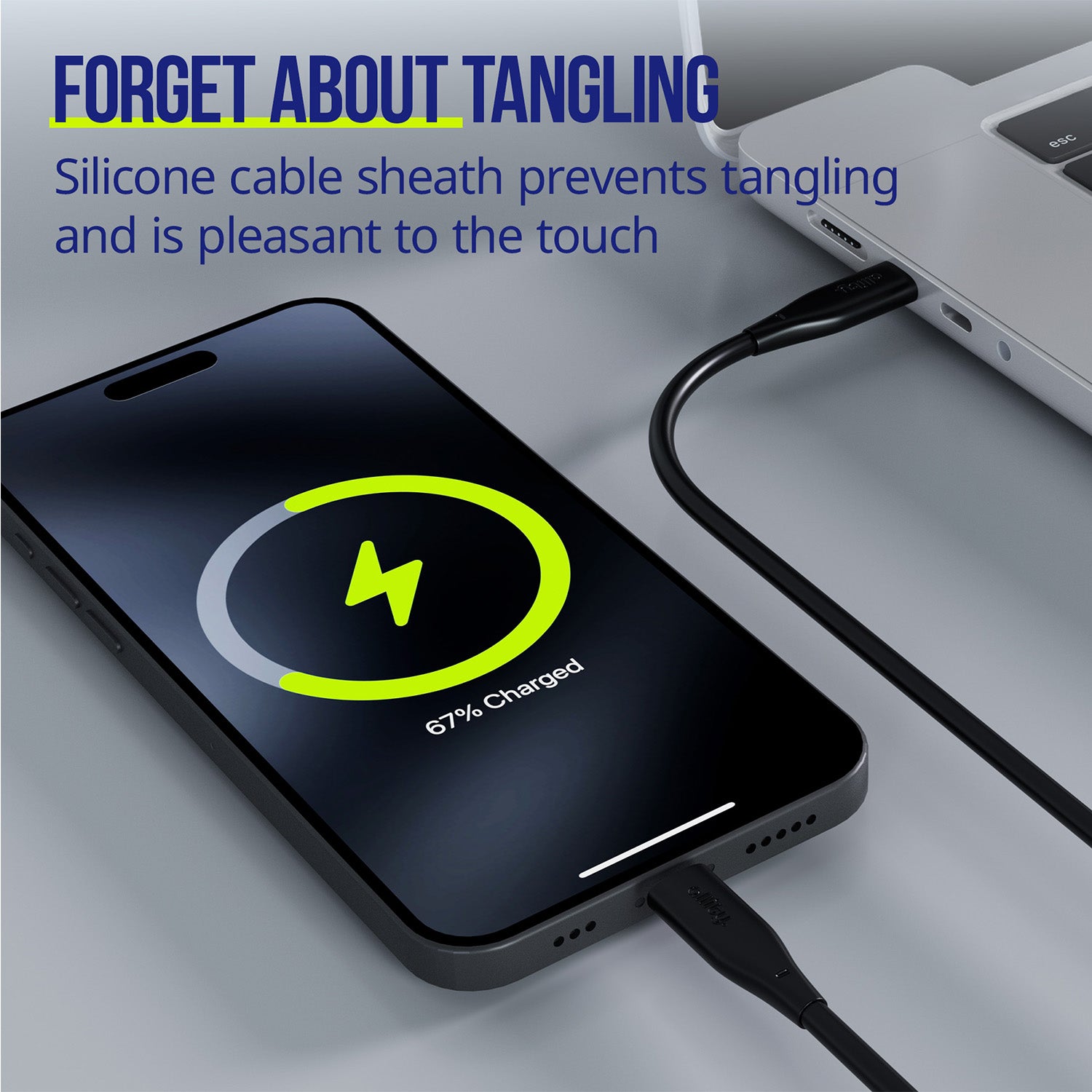 Καλώδιο Allity AUC-02 USB-C - USB-C 2,0 m 60W μαύρο