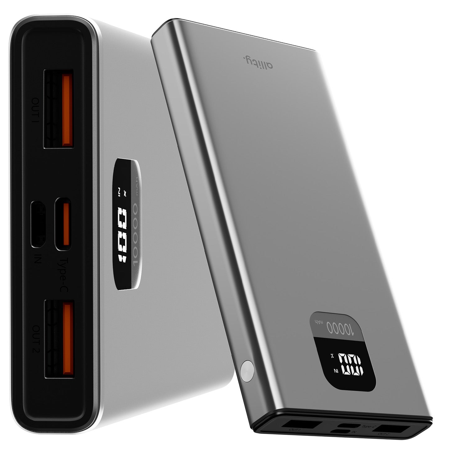 PowerBank Allity APB-100 PD QC 22,5W 10.000 mAh γκρι