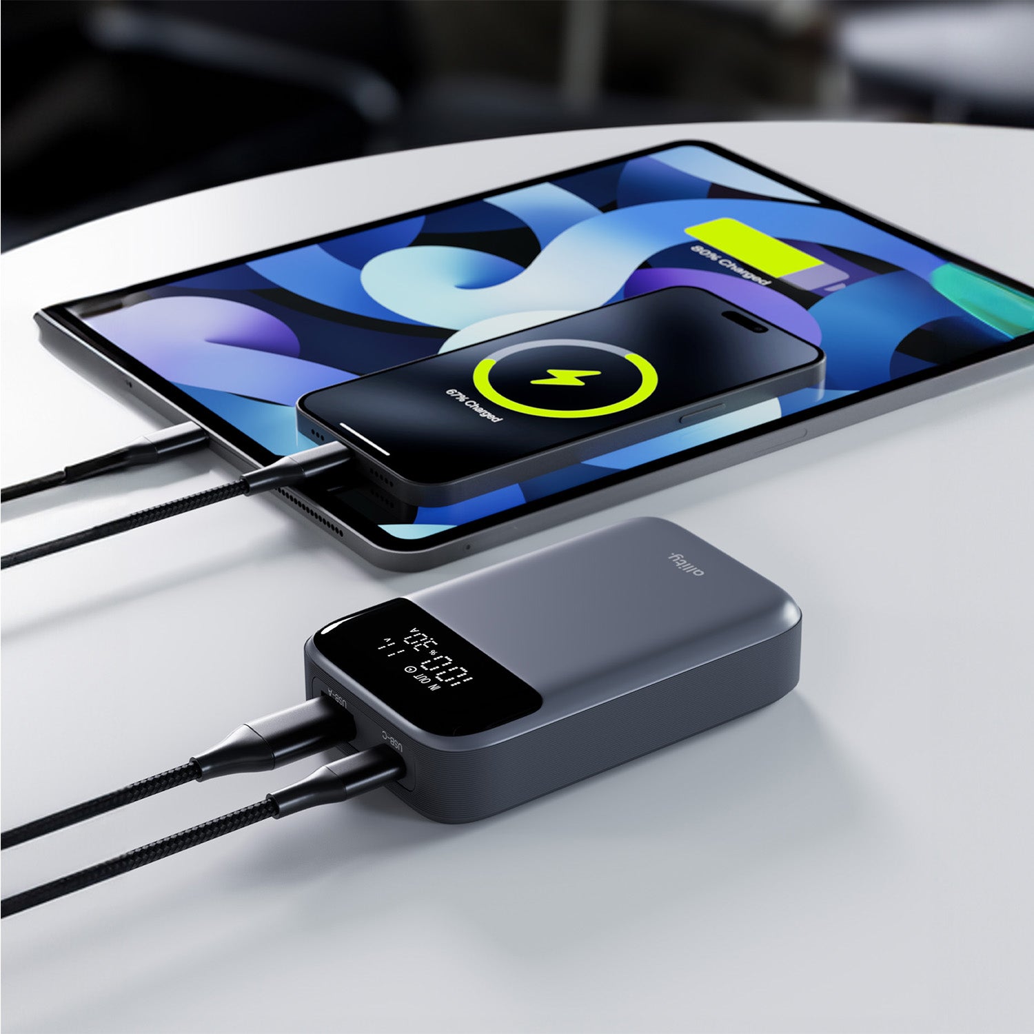 Allity power bank APB-200 PD QC 33W 10.000 mAh γκρι