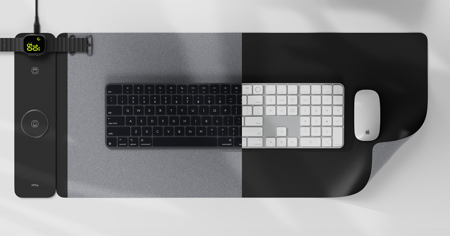 Βάση laptop Allity με αποσπώμενο ασύρματο φορτιστή 3 σε 1 15W ALP-100