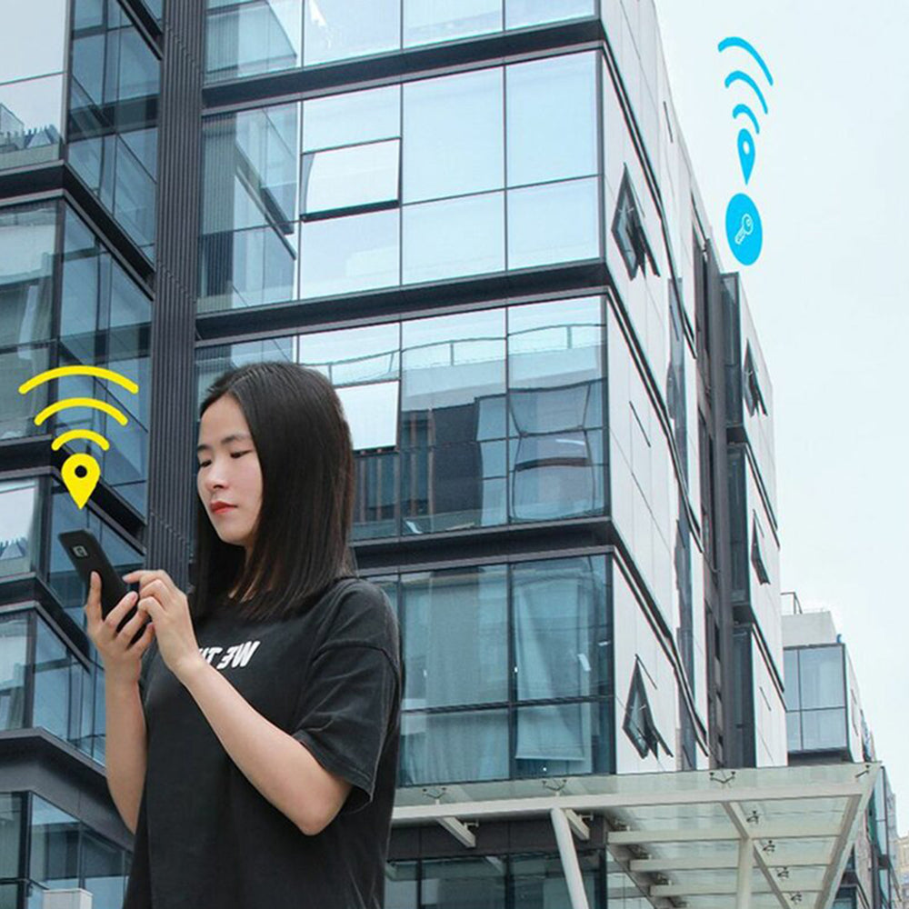 Baseus - Object Finder T2 (ZLFDQT2-02) - Anti-lost Device with Lanyard, Alerts, 75mAh, 90dB, Android / iOS, 37x25x6mm - White