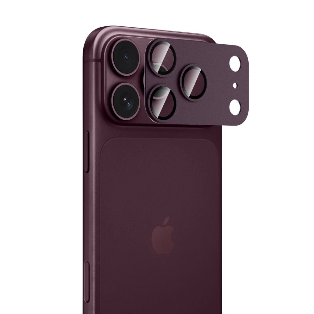 Tech-Protect Camfull Fit+ Προστατευτικό Κάμερας για iPhone 17 Pro - iPhone 18 Pro - Burgundy