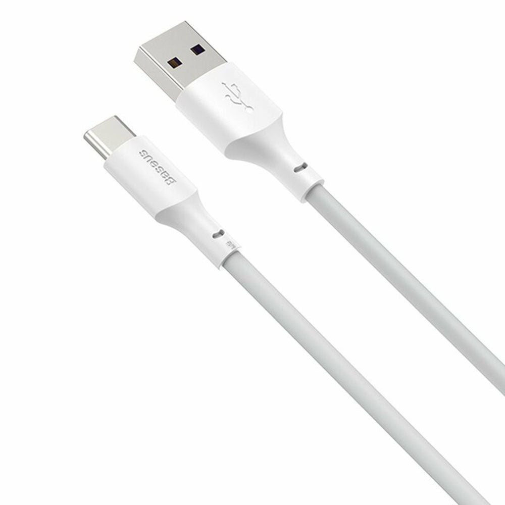 Baseus - (2 pack) Data Cable (TZCATZJ-02) - USB to Type-C, Fast Charging 5A, 40W, 1.5m - White