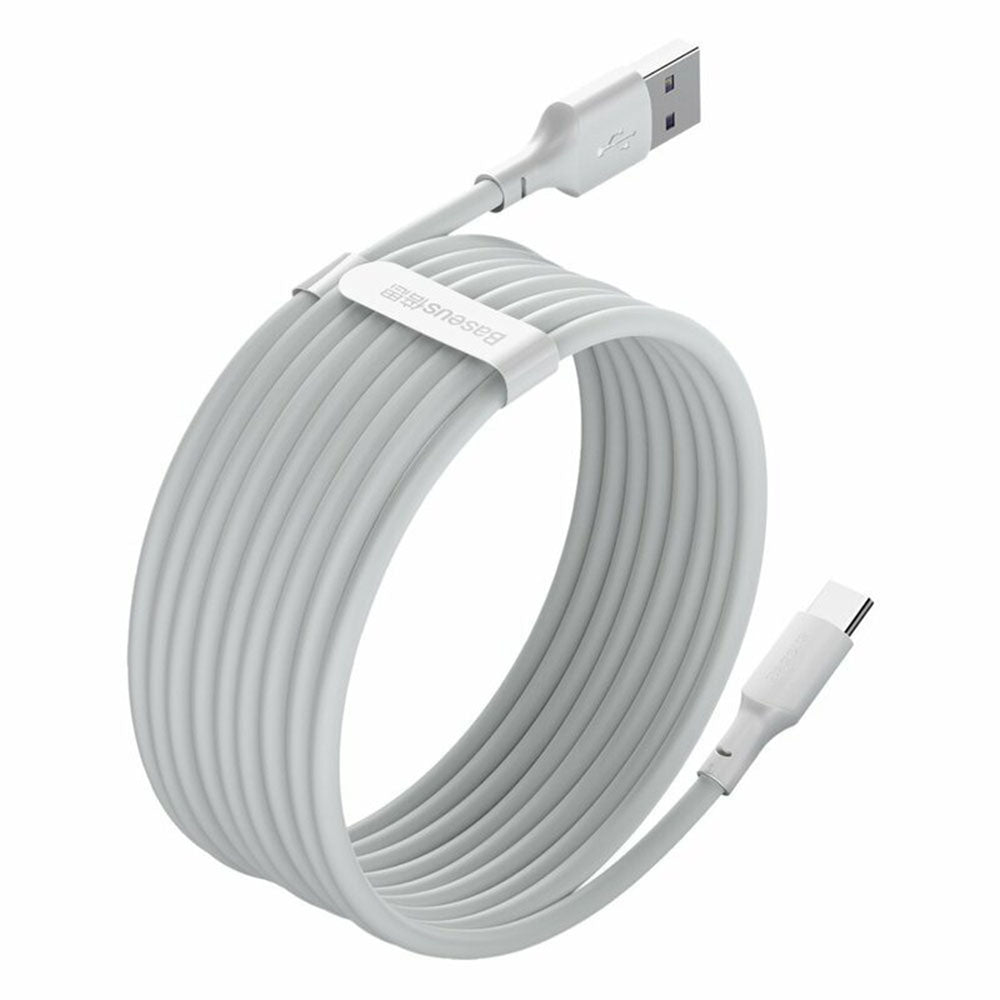 Baseus - (2 pack) Data Cable (TZCATZJ-02) - USB to Type-C, Fast Charging 5A, 40W, 1.5m - White