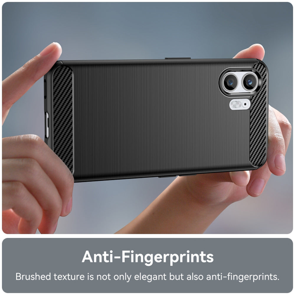 Techsuit - Carbon Silicone - Nothing Phone (2) - Black