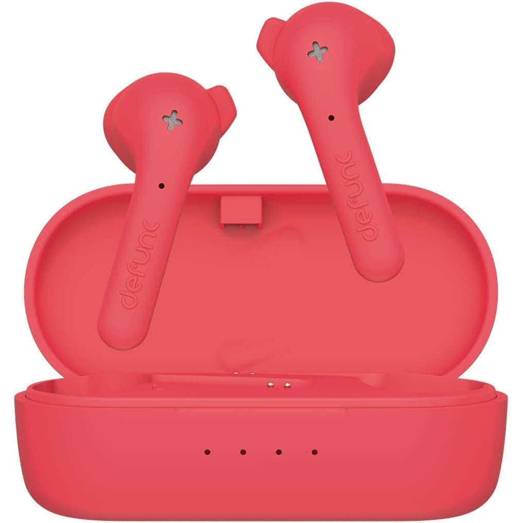 Defunc True Basic Bluetooth 5.2 Ασύρματα True Wireless Ακουστικά Με Θήκη (Κόκκινο) – Θήκη για κινητό από το PhoneBazaar.gr