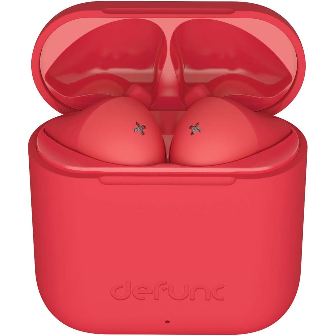 Defunc TRUE GO SLIM Bluetooth 5.2 Ασύρματα True Wireless Ακουστικά με θήκη (κόκκινο)