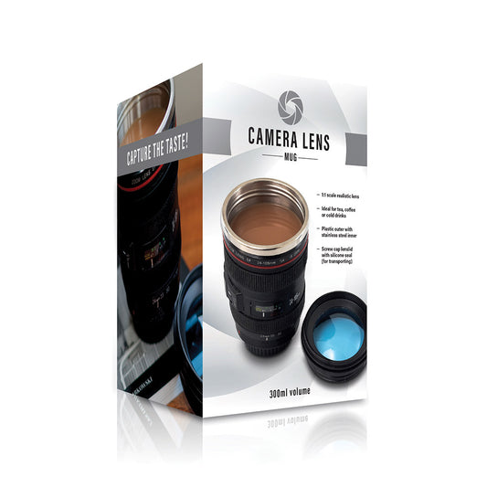 The Source - Camera Lens Mug With Lid Φακός Φωτογραφικής Μηχανής Κούπα Μεταλλική Με Καπάκι Μαύρη 300Ml – Θήκη για κινητό από το PhoneBazaar.gr