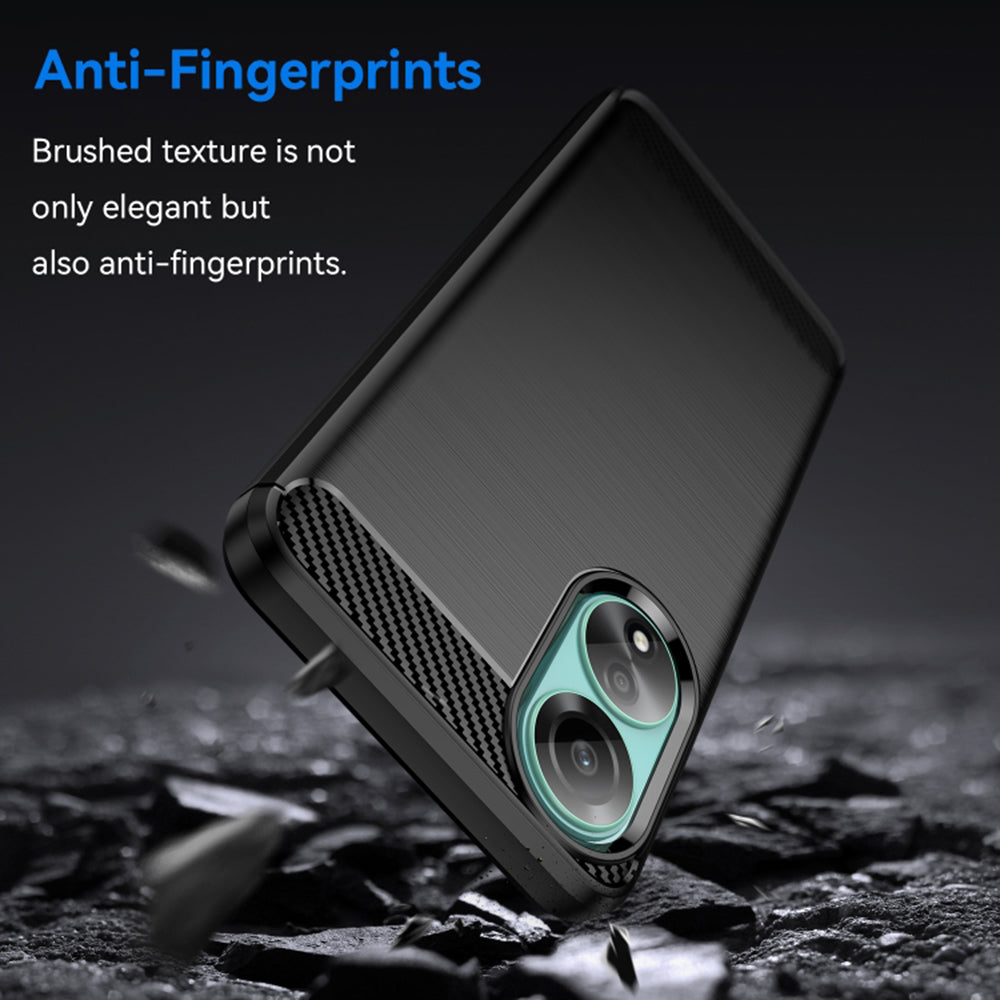 Techsuit - Carbon Silicone - Oppo A78 4G - Black