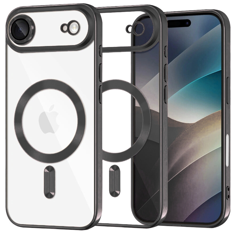 Transparent Case Magsafe Gloss Black - Iphone 16 Pro Max
