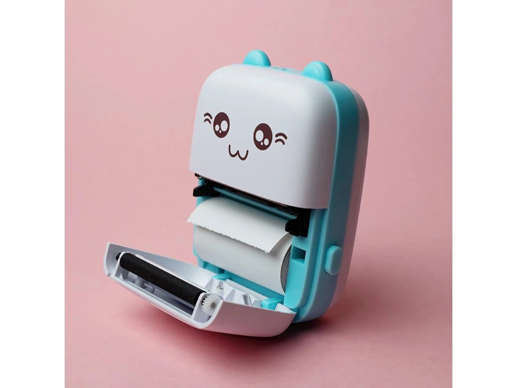 Maxlife Bluetooth thermal printer MXTP-100 pink - Παιδική ψηφιακή φωτογραφική μηχανή στιγμιαιας εκτύπωσης σε Μπλέ χρώμα