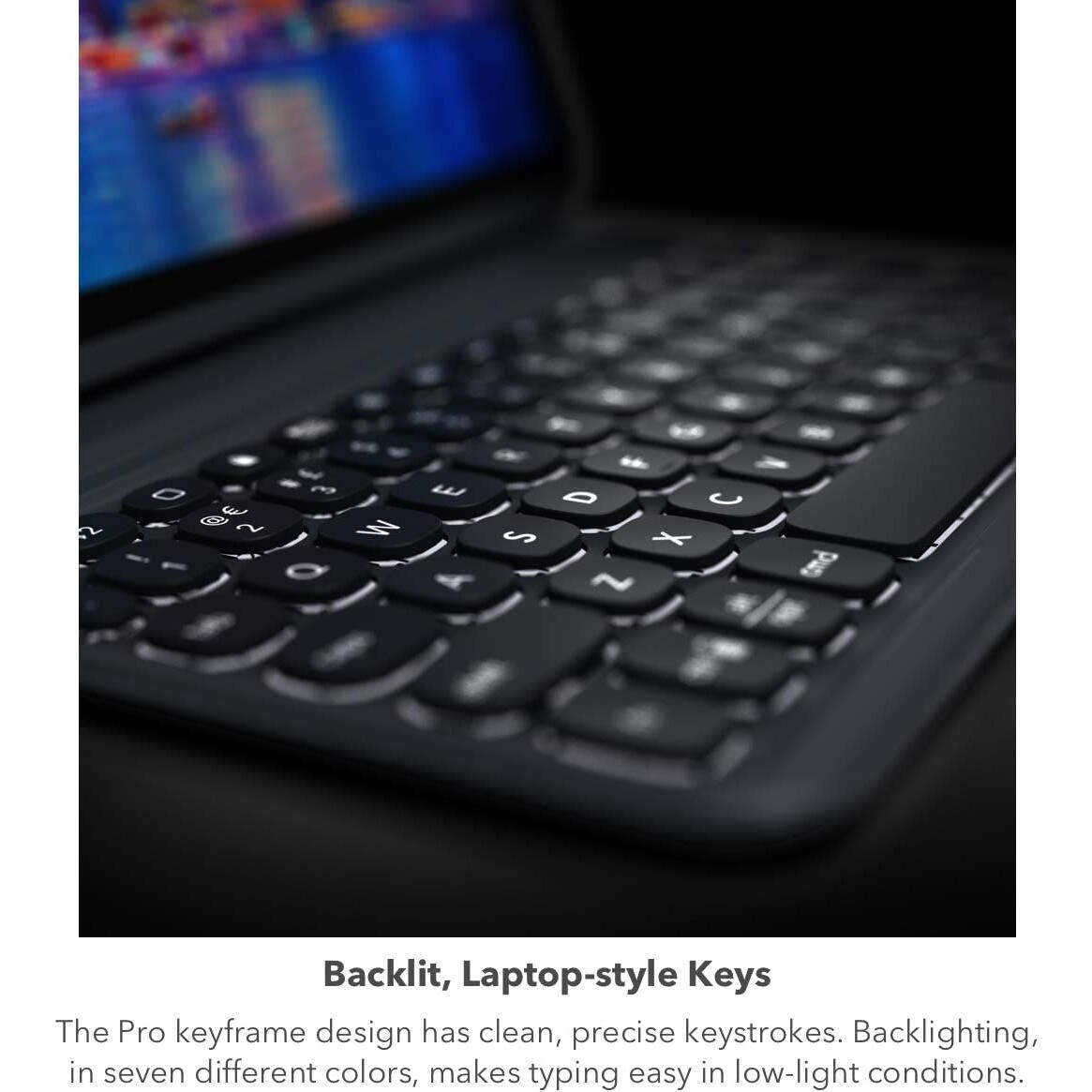 ZAGG Pro Keys Θήκη με πληκτρολόγιο για Apple iPad 10,9" (4ης & 5ης Γενιάς) σε charcoal χρώμα (UK) - 103407271