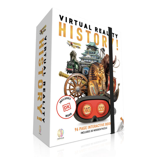 Abacus Brands Vr Giftbox History! Σετ Εικονικής Πραγματικότητας – Πολυτελές Σετ Δώρου Για Ηλικίες 8 Ετών Και Άνω – Περιλαμβάνει Γυαλιά Vr – Θήκη για κινητό από το PhoneBazaar.gr