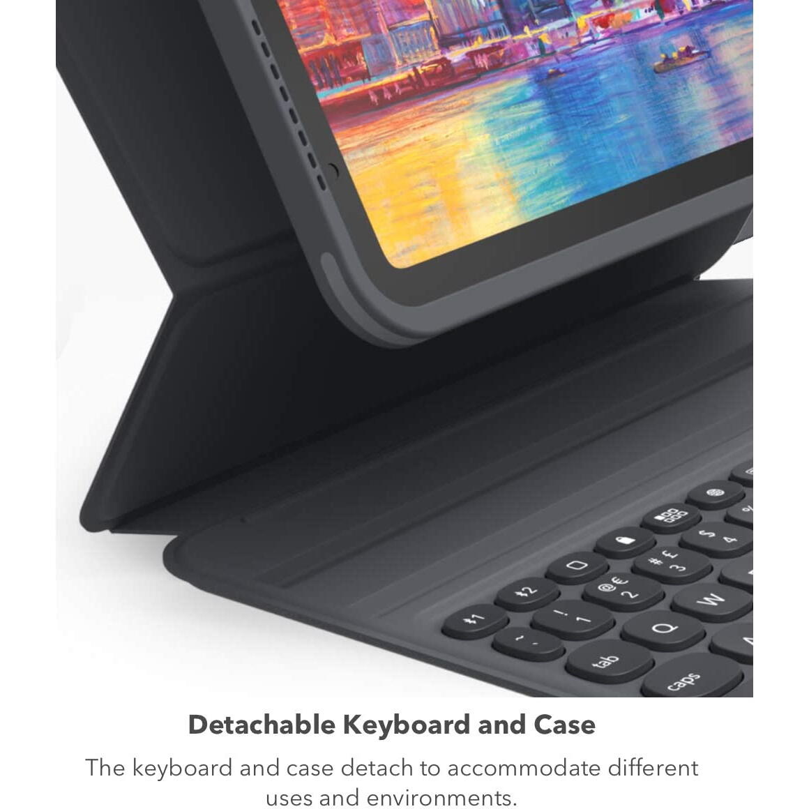 ZAGG Pro Keys Θήκη με πληκτρολόγιο για Apple iPad 10,9" (4ης & 5ης Γενιάς) σε charcoal χρώμα (UK) - 103407271