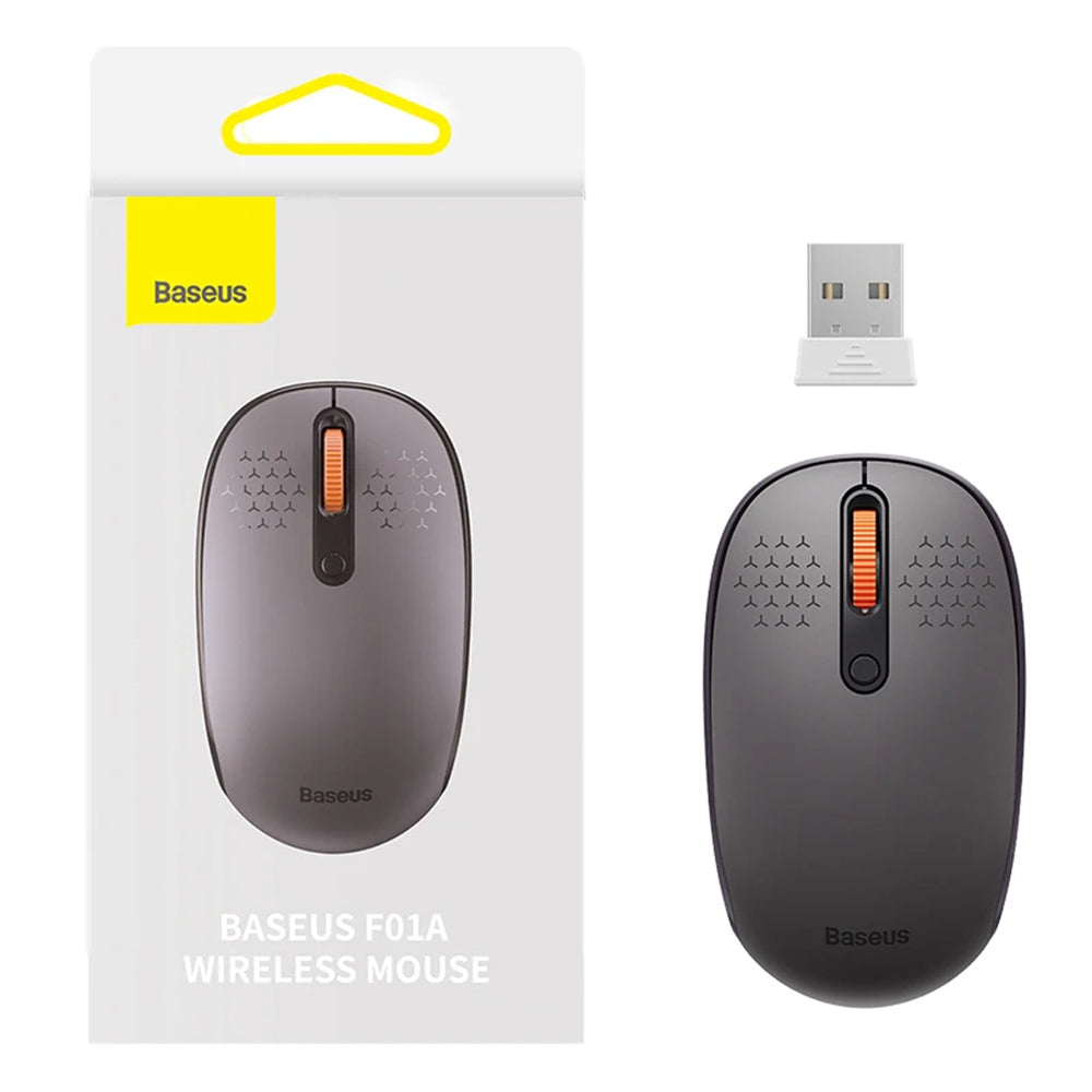 Baseus - Wireless Mouse F01A (B01055502833-00) - Bluetooth 5.0, 1600DPI - Frosted Gray