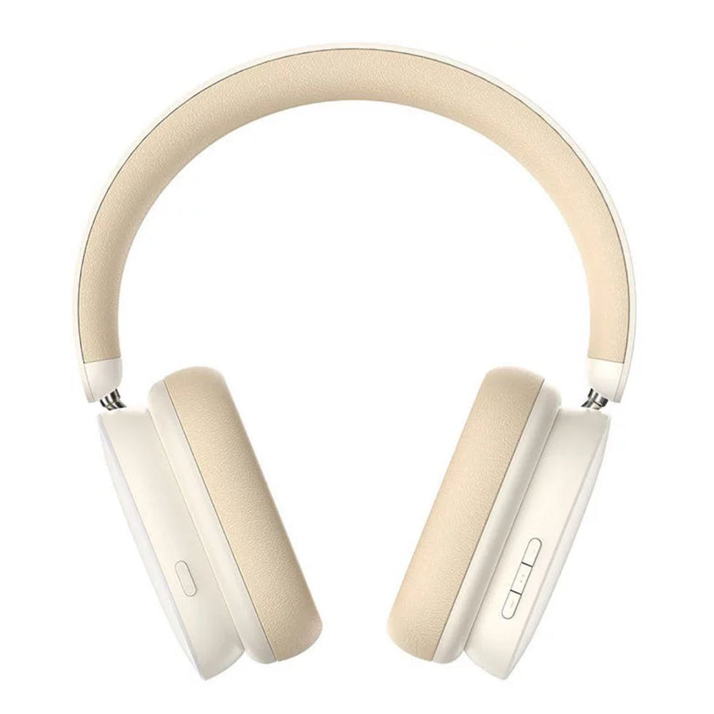 Baseus - Wireless Headphones Bowie H1 (NGTW230202) - Bluetooth 5.2, Foldable, Noise Cancellation - Creamy White
