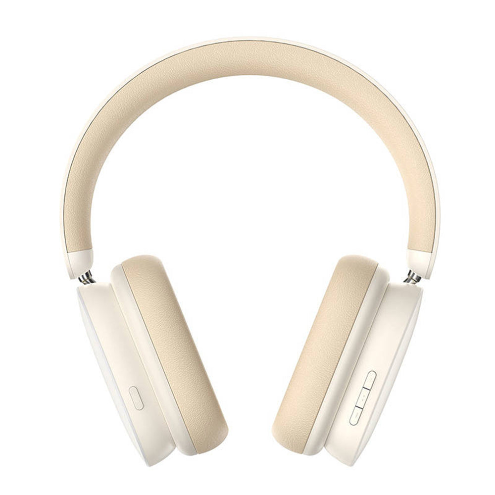 Baseus - Wireless Headphones Bowie H1 (NGTW230202) - Bluetooth 5.2, Foldable, Noise Cancellation - Creamy White