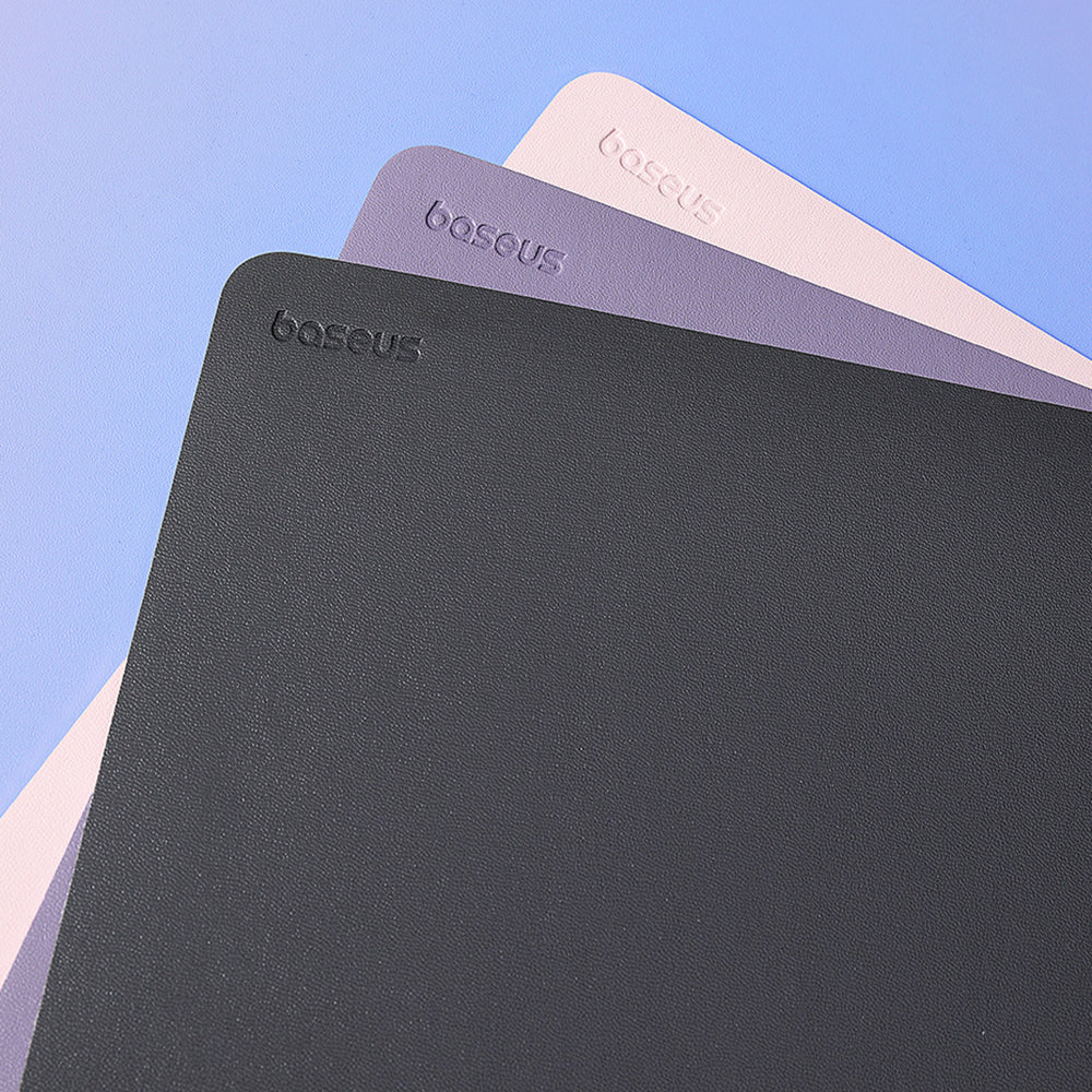 Baseus - Mouse Pad (B01055504511-00) - for Office, Gaming, Home, from PU Leather - Nebula Purple