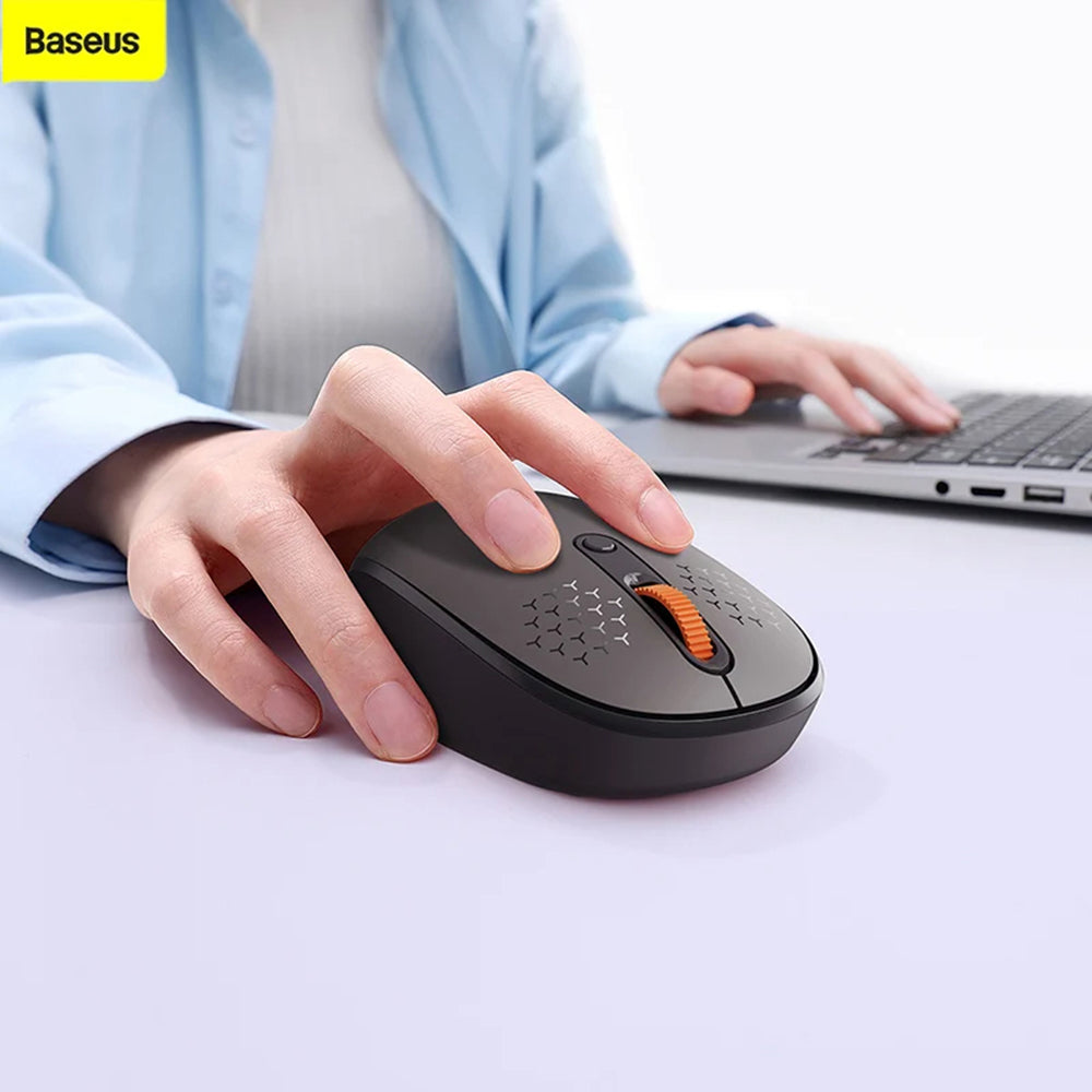 Baseus - Wireless Mouse Tri-Mode F01B (B01055503413-00) - Bluetooth 5.0, 2.4G, 1600 DPI - Baby Pink