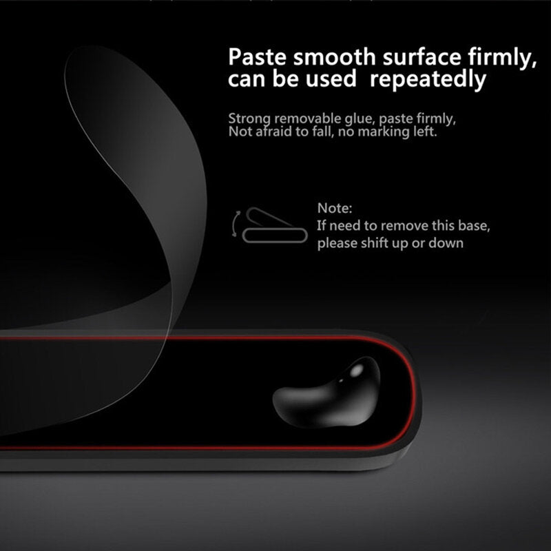 Baseus - Cable Organizer (ACWDJ-01) - 3 Holder Clips, 3M Adhesive, Flexible Silicone Tips - Black