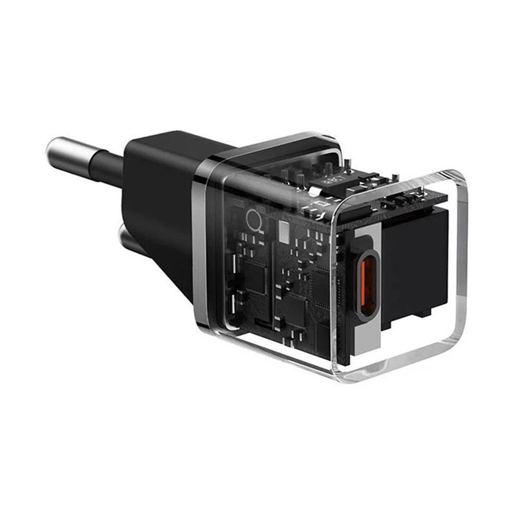 Baseus - Wall Charger (CCGN050101) - GaN, Type-C, Fast Charging, 20W - Black