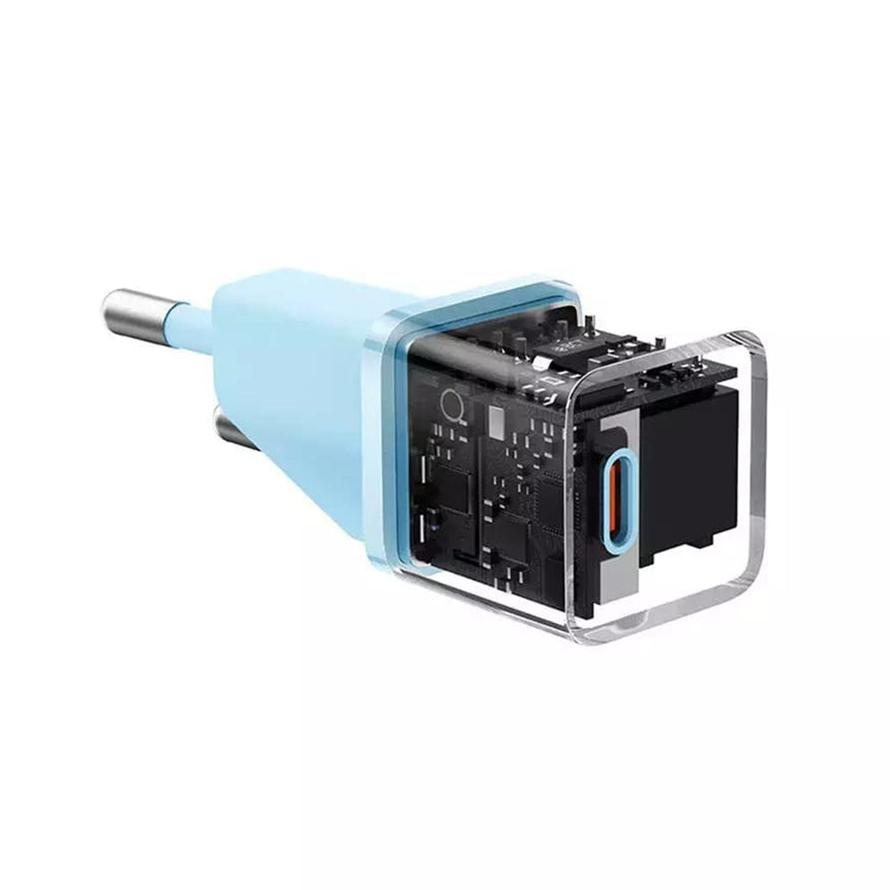 Baseus - Wall Charger (CCGN050103) - GaN, Type-C, Fast Charging, 20W - Blue