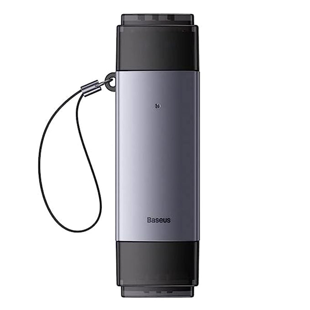 Baseus - Card Reader Lite Series (WKQX060113) - USB, Type-C 3.0 to MicroSD, SD Card - Gray