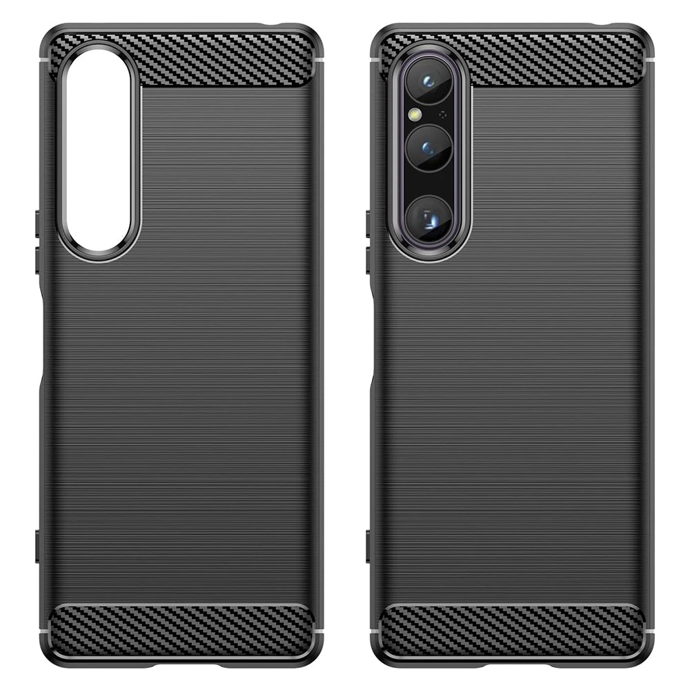 Techsuit - Carbon Silicone - Sony Xperia 1 V - Black