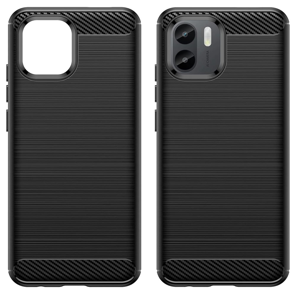 Techsuit - Carbon Silicone - Xiaomi Redmi A1 / A2 - Black