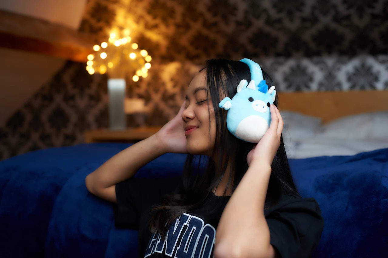 Lazerbuilt Squishmallows Tatiana the Dragon – Λούτρινα Ασύρματα Παιδικά Ακουστικά με Μικρόφωνο