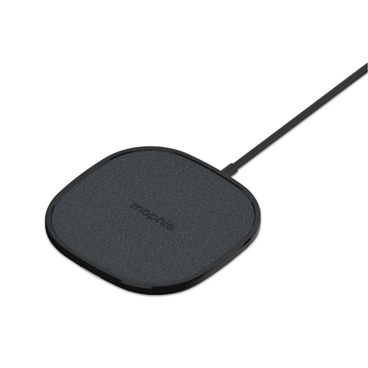 Mophie Wireless Charging Pad Σταθμός Ασύρματης Φόρτισης Quickcharge 10W – Ultrasuede / Black – Θήκη για κινητό από το PhoneBazaar.gr
