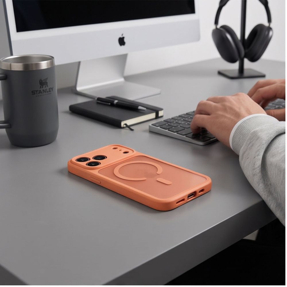 Θήκη Tech-Protect BASICMAG MagSafe iPhone 17 PRO / 18 PRO Cosmic Orange Ματ - iPhone 17 Pro