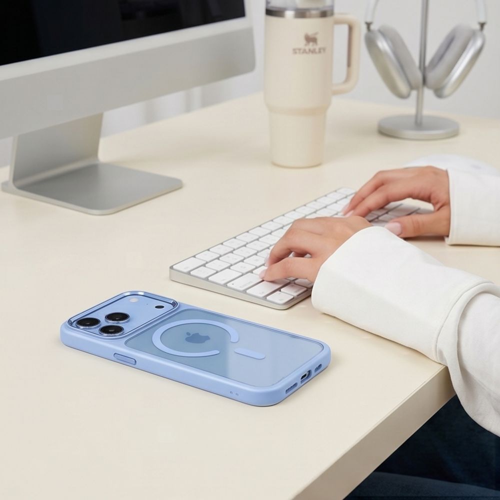 Θήκη Tech-Protect MAGMAT MagSafe CC iPhone 17 PRO / 18 PRO Light Blue/Διάφανο - iPhone 17 Pro