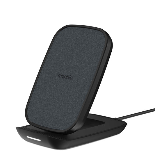 Mophie Wireless Charging Stand Σταθμός Ασύρματης Φόρτισης Quickcharge 10W – Ultrasuede / Black – Θήκη για κινητό από το PhoneBazaar.gr