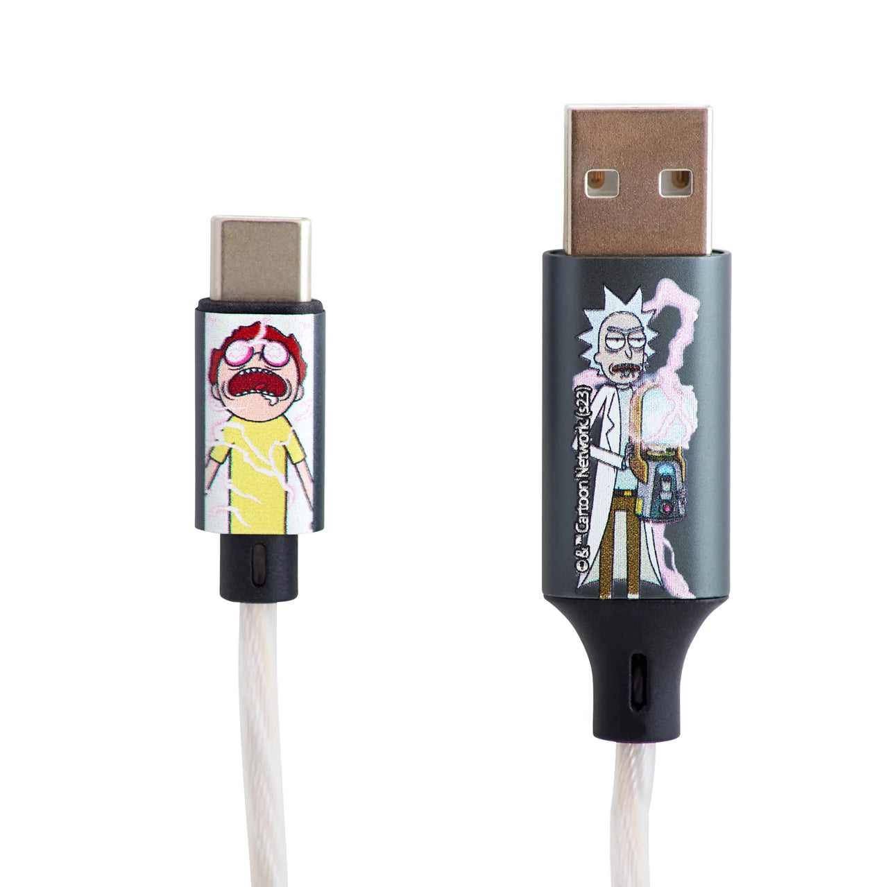 Lazerbuilt Rick & Morty Light-Up USB-C Φωτιζόμενο καλώδιο φόρτισης μήκους 1,2 μέτρα