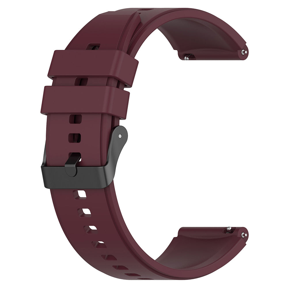 Techsuit - Watchband 20mm (W026) - Samsung Galaxy Watch 4/5/Active 2, Huawei Watch GT 3 (42mm)/GT 3 Pro (43mm) - Burgundy