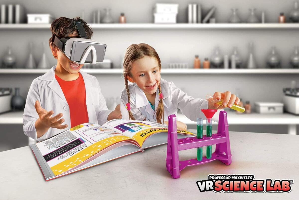 Abacus Brands VR Science Lab Επιστημονικό σετ εικονικής πραγματικότητας του καθηγητή Maxwell – Πλήρης Αγγλική Έκδοση – Περιλαμβάνει Γυαλιά VR
