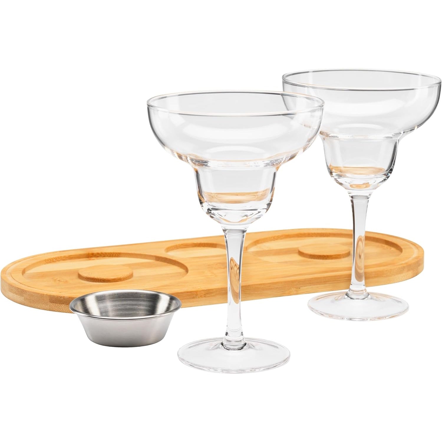 The Source – Margarita Cocktail Set – Connoisseur Creations Σετ Παρασκευής Κοκτέιλ με Ποτήρια & Ξύλινο Δίσκο
